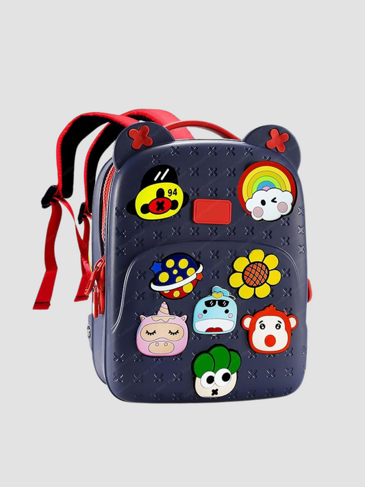 Cute Pink Cartoon Kids Backpack – EVA Material, Lightweight & Waterproof