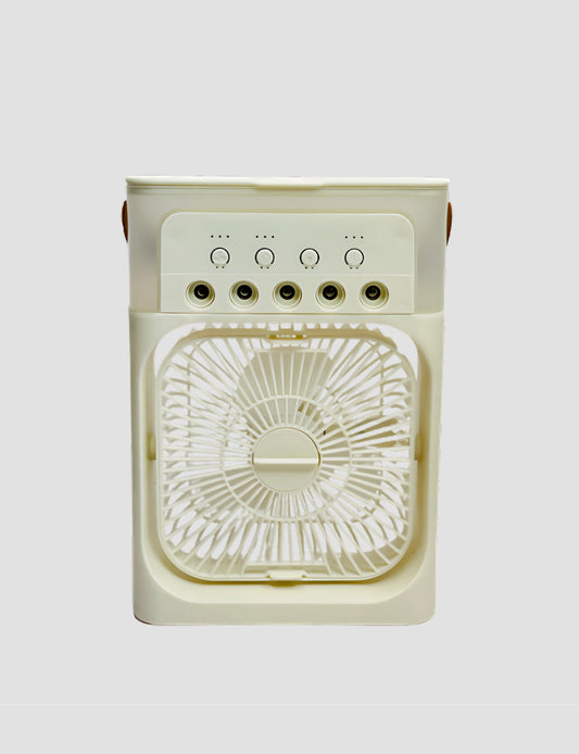 Mini Air Cooler and Cooling Fan with Ice Box, USB Fan, Portable Humidifier for Travel, Office, and Home