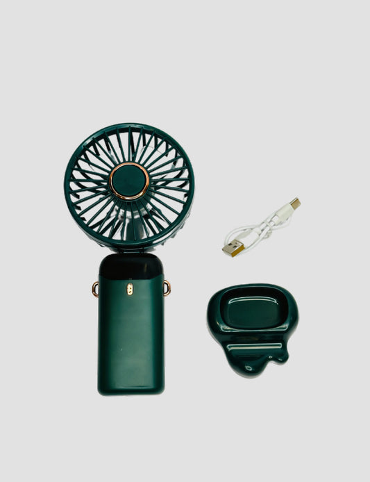 Led Digital Fan Portable Mini Fan, Rechargeable Handheld Fan with Adjustable Speeds, Quiet Operation, and Lightweight Design for Office, Home, and Outdoor Use