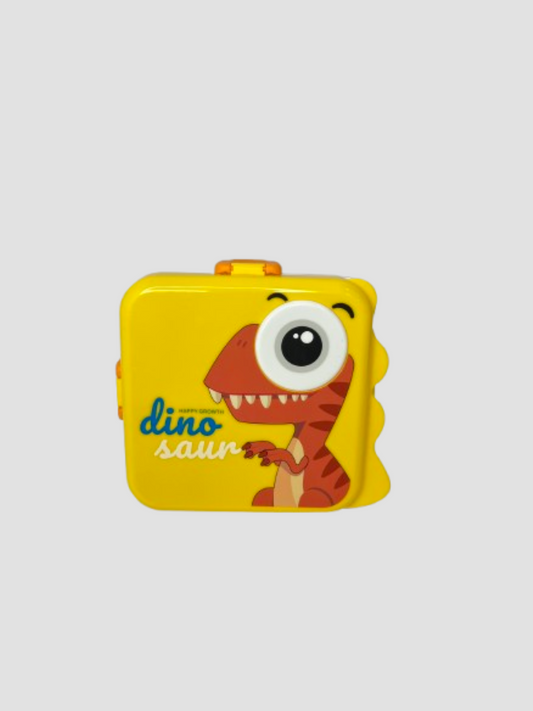 Dinosaur Lunch Box for Kids – 3 Compartment Bento Box with Spoon & Steel Tray
