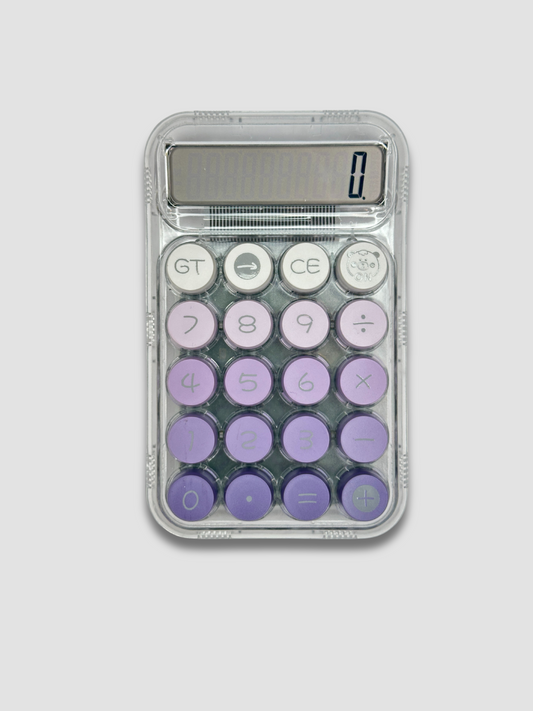 Aesthetic Bubble Calculator – Cute Pastel Design with Soft Press Keys