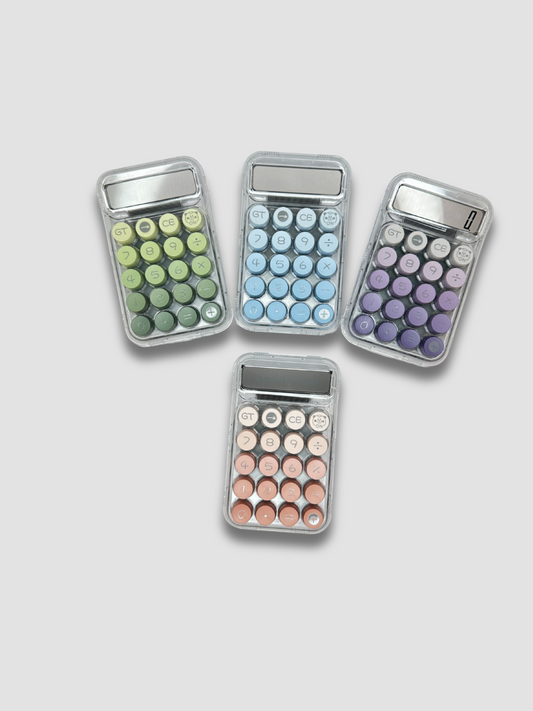 Aesthetic Bubble Calculator – Cute Pastel Design with Soft Press Keys