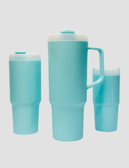 Blue Fox 3-in-1 Modular Water Tumbler Set – 1200ml, 800ml & 500ml | Leakproof | BPA-Free Plastic | Includes 3 Straws & Lids