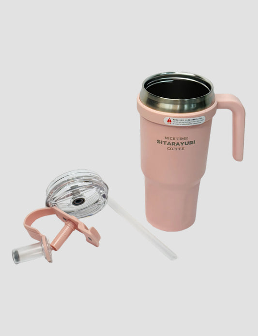 SITARAYURI 780ml Vacuum Insulated Bottle – Double-Wall Stainless Steel | Leak Proof Lid & Straw | Keeps Beverages Hot & Cold