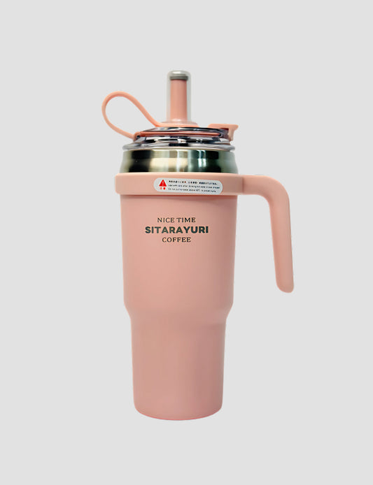 SITARAYURI 780ml Vacuum Insulated Bottle – Double-Wall Stainless Steel | Leak Proof Lid & Straw | Keeps Beverages Hot & Cold