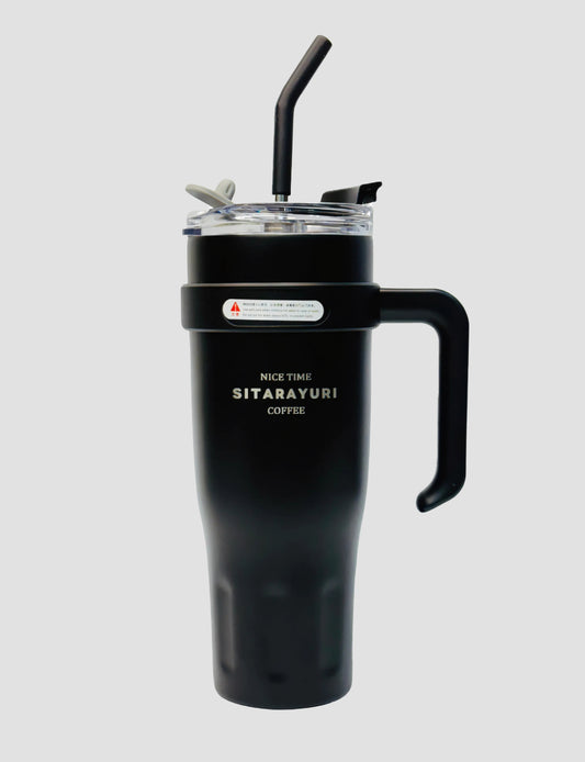 SITARA YURI 40oz Vacuum Insulated Bottle – Stainless Steel Thermos Flask with Handle & Straw | Leakproof, Large Capacity